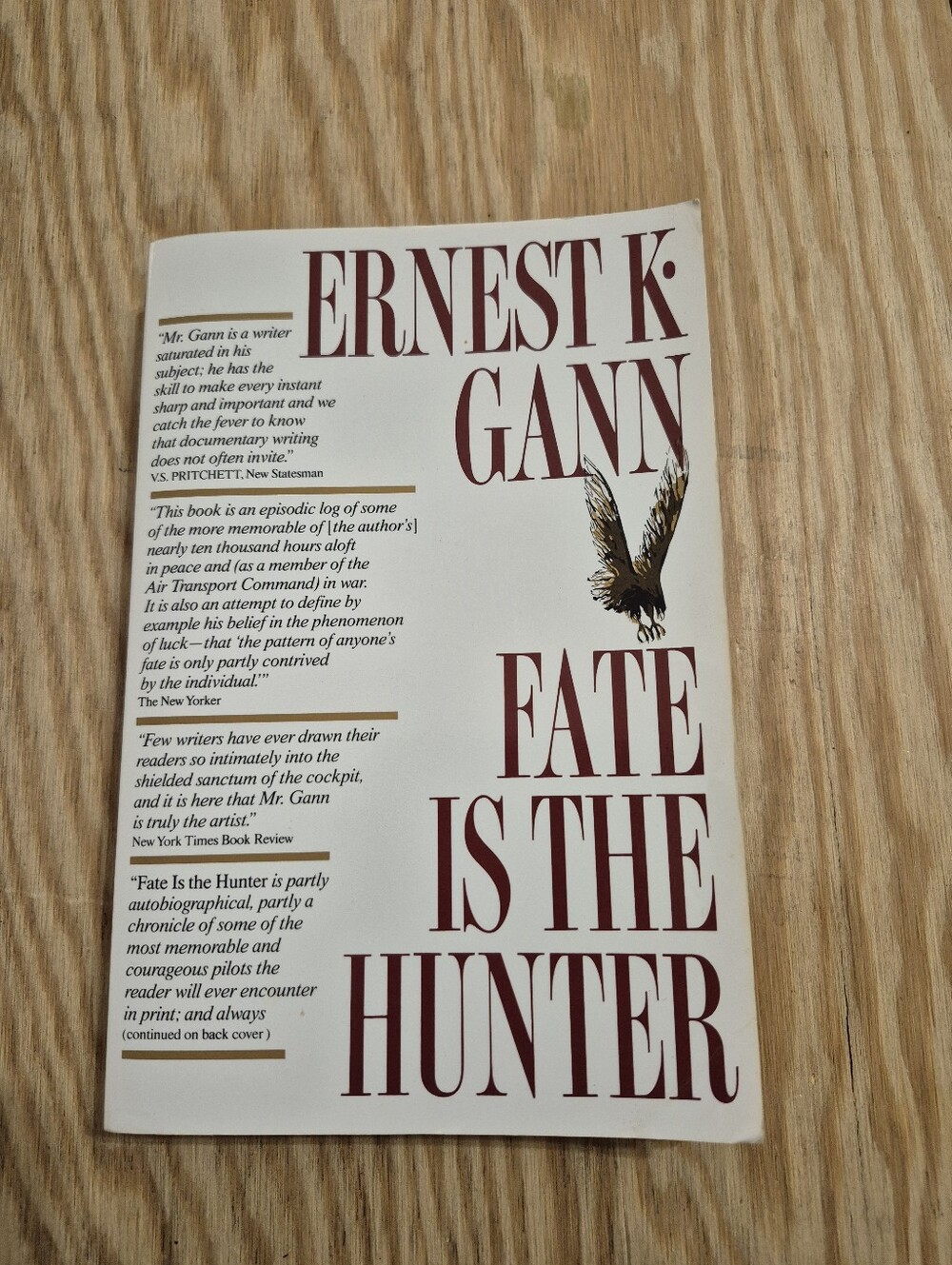 FATE IS THE HUNTER By Ernest K. Gann